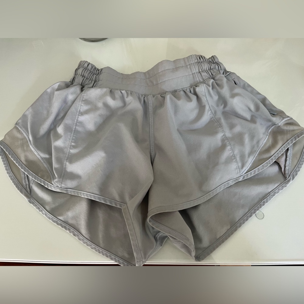 light blue/ grayish lululemon shorts